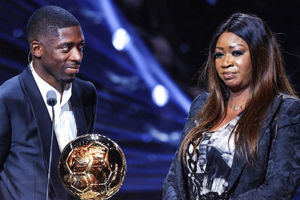 Ousmane Dembélé dengan sang mama