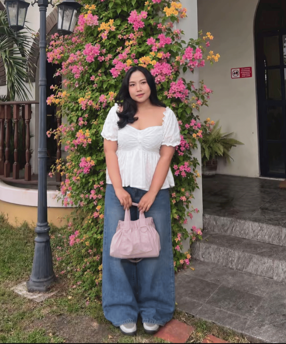 Elegan dengan atasan puff sleeve