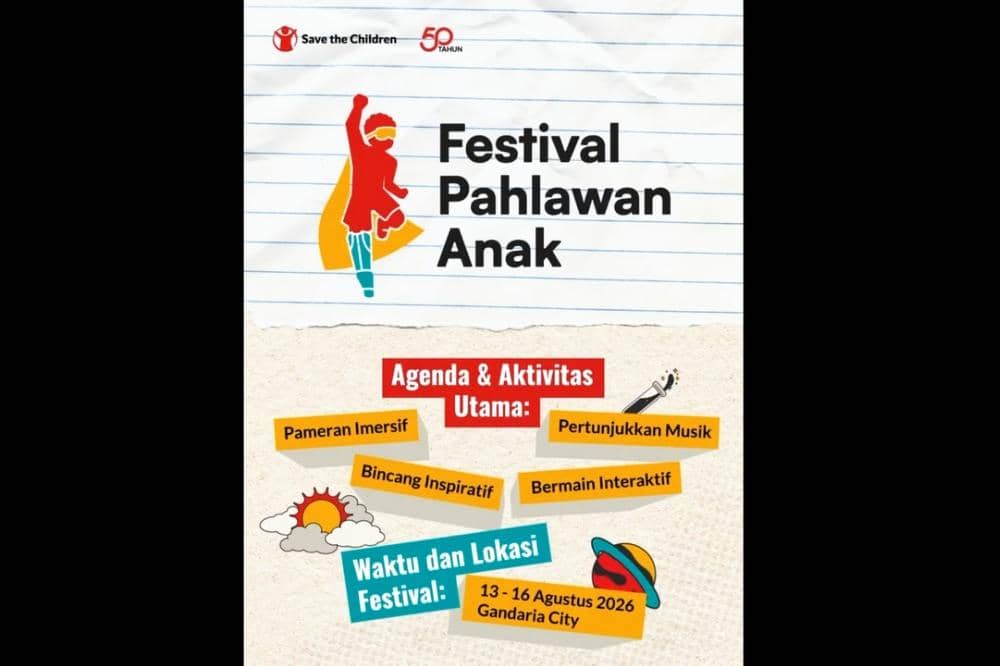 Poster Festival Pahlawan Anak wujud kolaborasi antar sub-sektor untuk pemenuhan hak-hak anak Indonesia