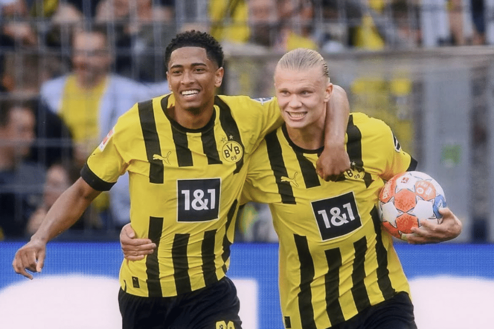 Jude Bellingham dan Erling Haaland