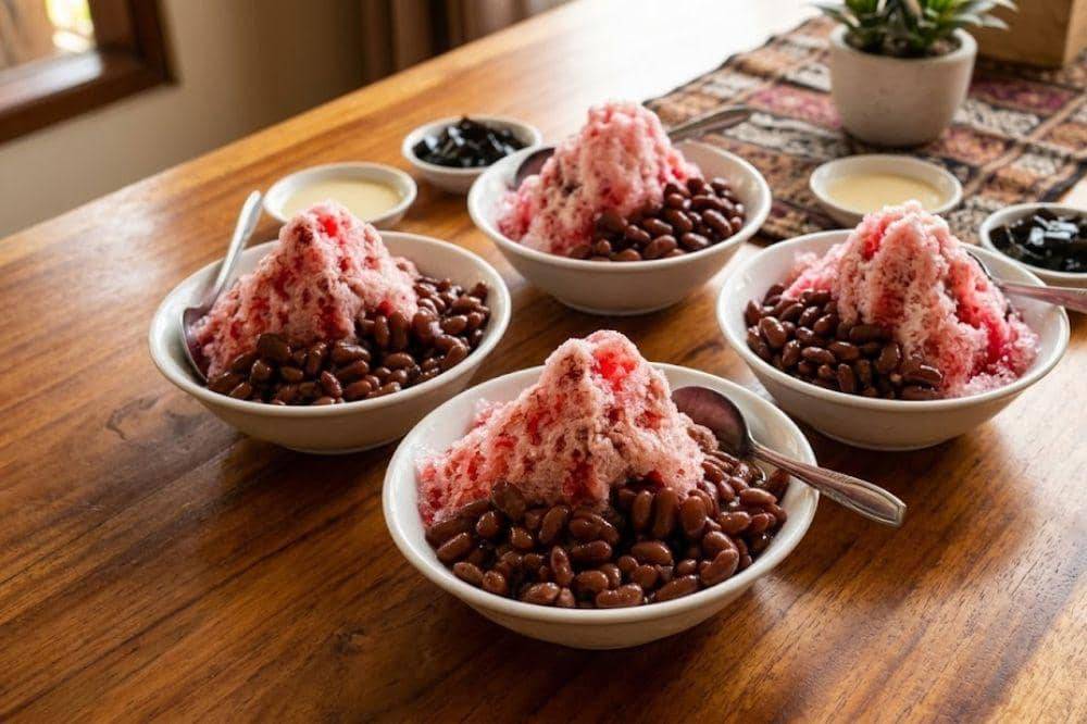 Es kacang merah (Brenebon)