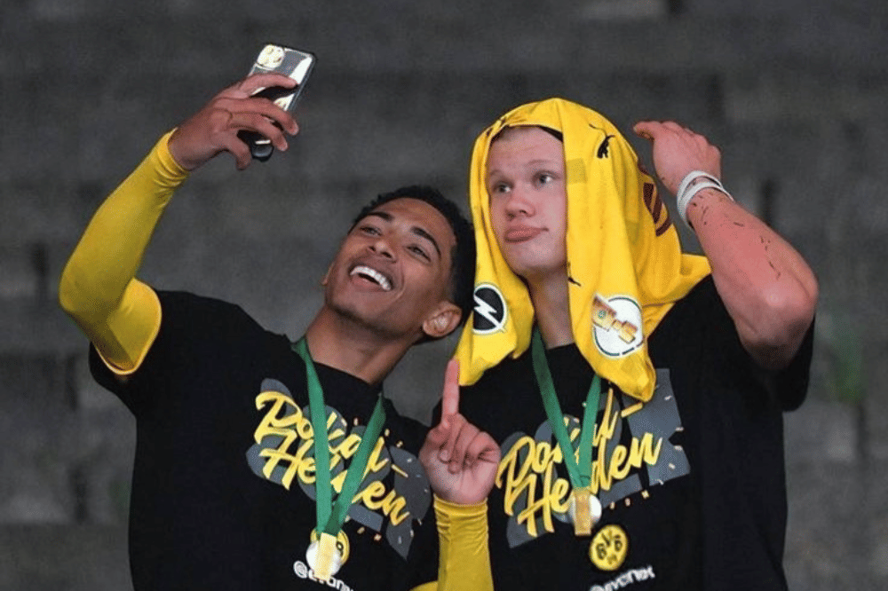Jude Bellingham dan Erling Haaland
