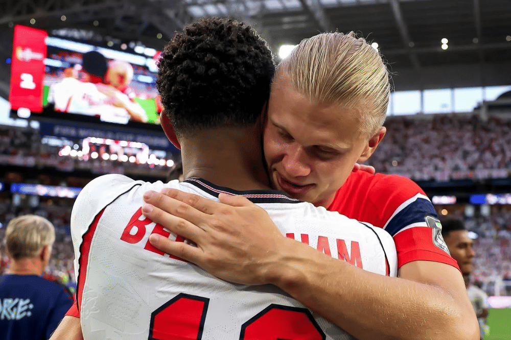 Jude Bellingham dan Erling Haaland