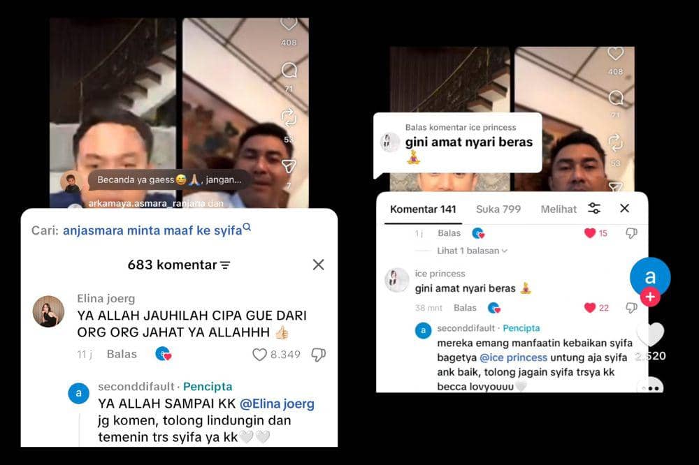 Warganet menduga ucapan itu mengarah kepada Syifa Hadju