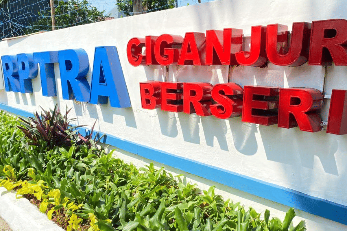 Ada pos pengaduan RPTRA Ciganjur Berseri di kecamatan Jagakarsa