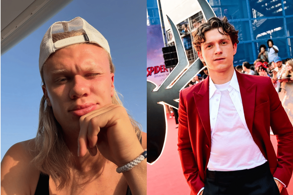 Erling Haaland dan Tom Holland