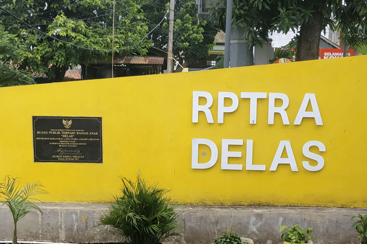 Ada pos pengaduan RPTRA Delman Asri di Kebayoran Lama