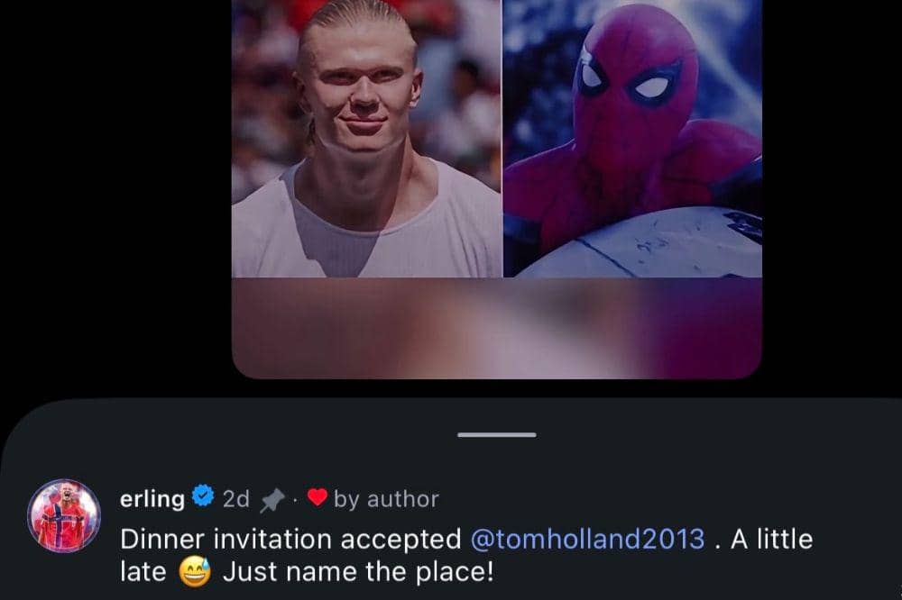 Resmi! Erling Haaland Akhirnya Terima Ajakan Makan Malam Tom Holland