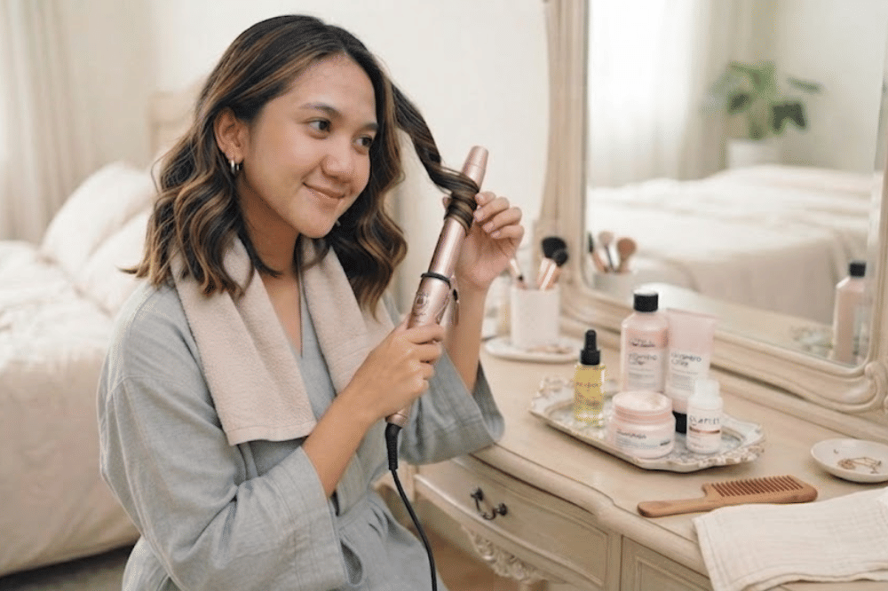 Batasi penggunaan alat styling panas dan selalu pakai heat protectant
