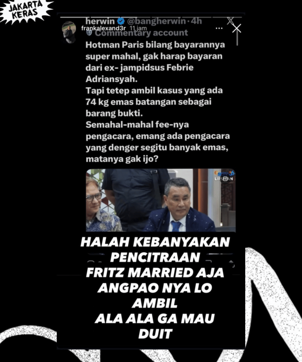 Perselisihan Hotman Paris dan Anaknya