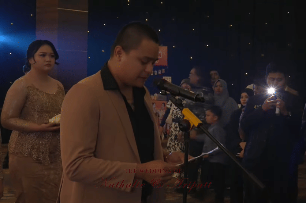 Momen pernikahan Nathalie Holscher dan Arief Fadli (Aripat)