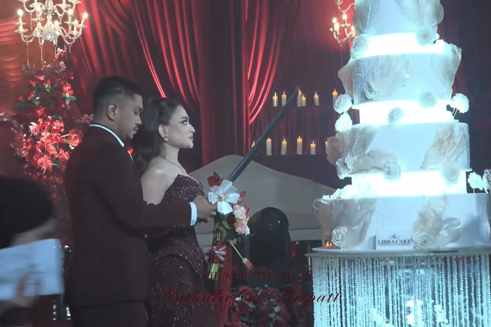 Momen pernikahan Nathalie Holscher dan Arief Fadli (Aripat)