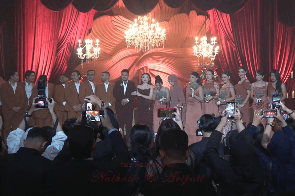 Momen pernikahan Nathalie Holscher dan Arief Fadli (Aripat)