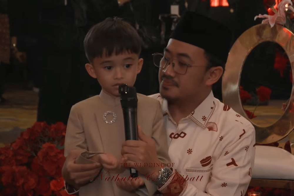 Momen pernikahan Nathalie Holscher dan Arief Fadli (Aripat)