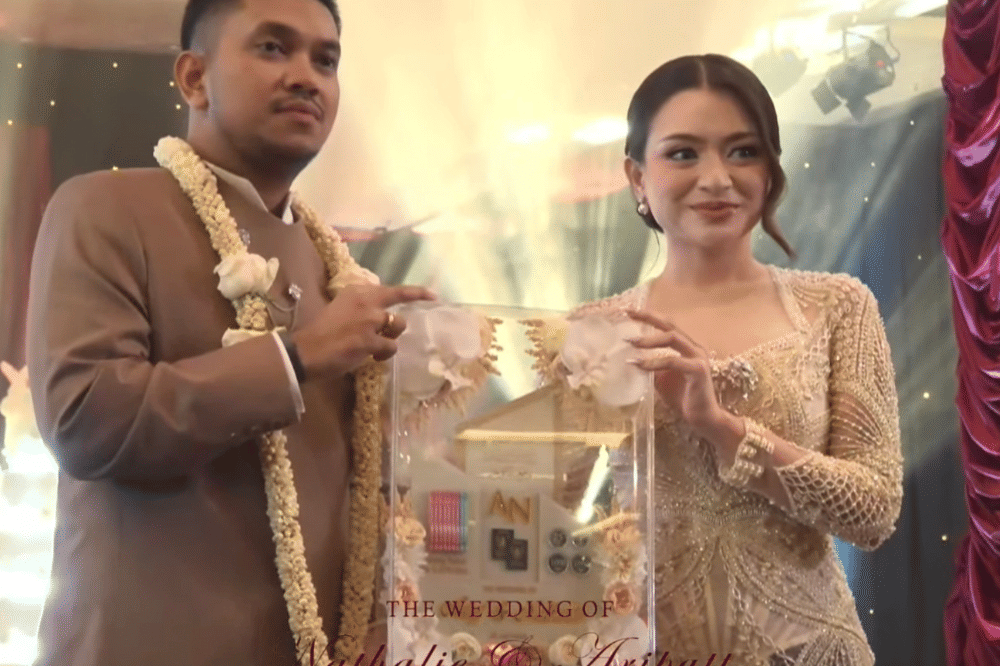 Momen pernikahan Nathalie Holscher dan Arief Fadli (Aripat)