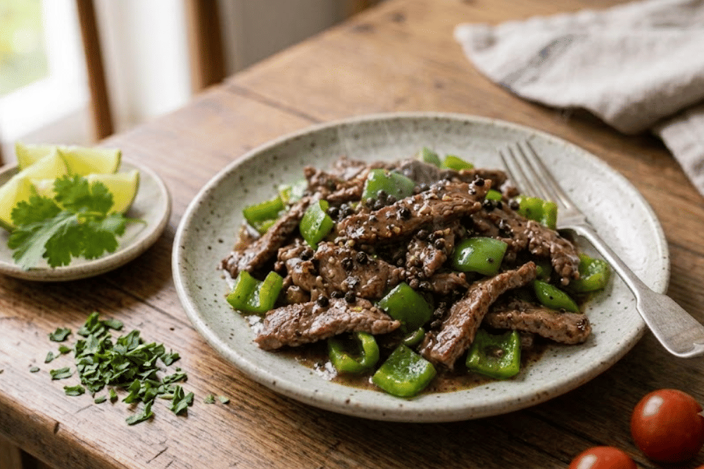 Daging sapi lada hitam