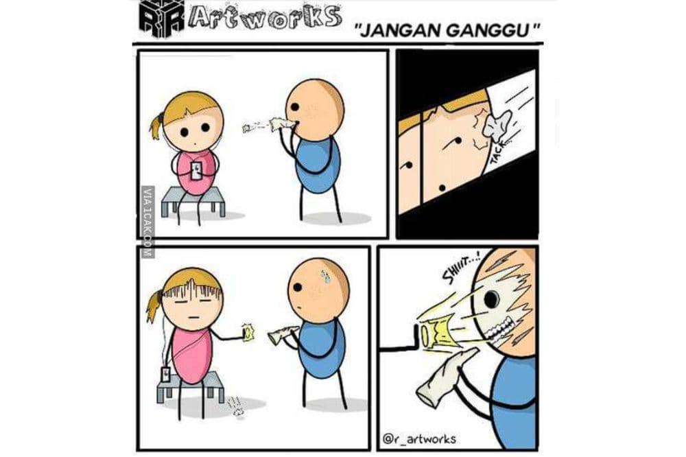 Ibu muda jangan diganggu kalau lagi me time, bisa kacau!