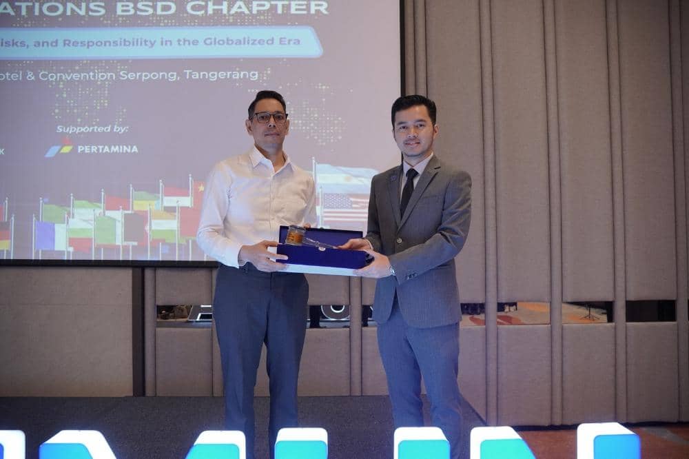 President International Global Network Muhammad Fahrizal saat pembukaan AYIMUN BSD Chapter
