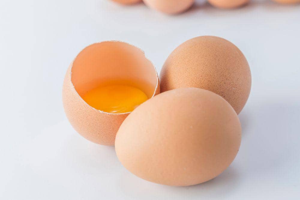 telur mentah