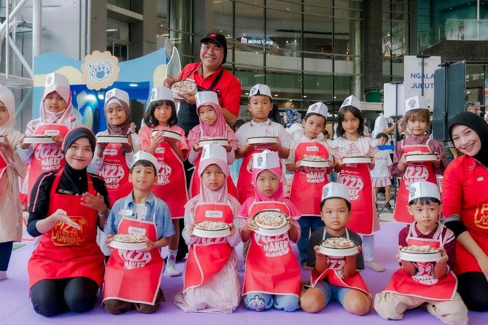 Kegiatan Pizza Creation di Pesta Anak Bahagia 2026