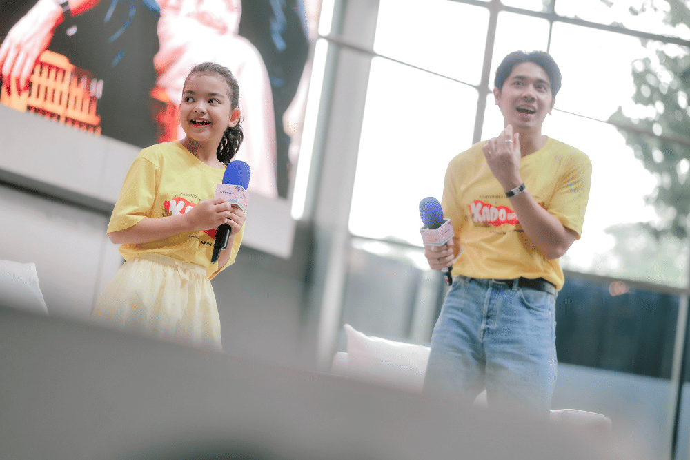 Emir Mahira dan Mazaya di acara Pesta Anak Bahagia 2026 by Popmama.com