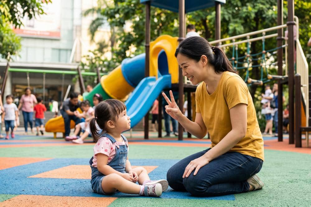 Cara mengatasi anak tantrum memberikan tanda yang dipahami anak