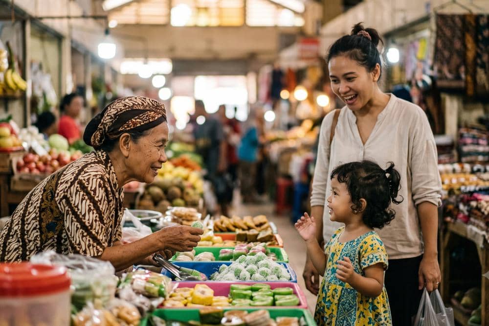 Manfaat jajanan pasar untuk anak melatih kemampuan sosialnya