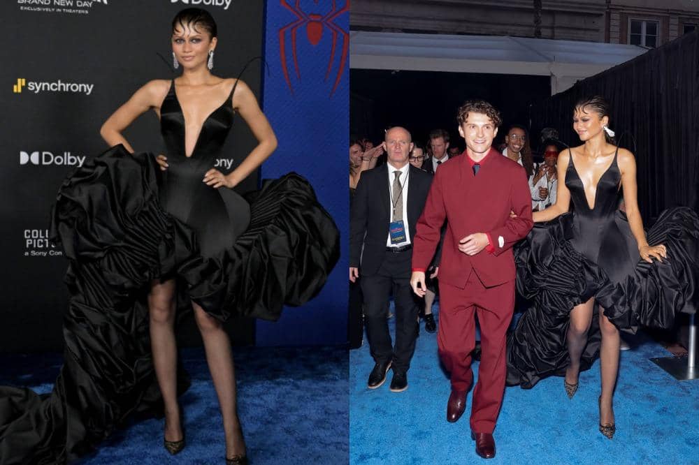 Gaya Unik Zendaya di Premiere Spider-Man, Kenakan Gaun Antennae