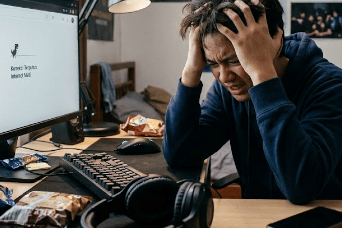 Anak tantrum ketika akses internet terputus