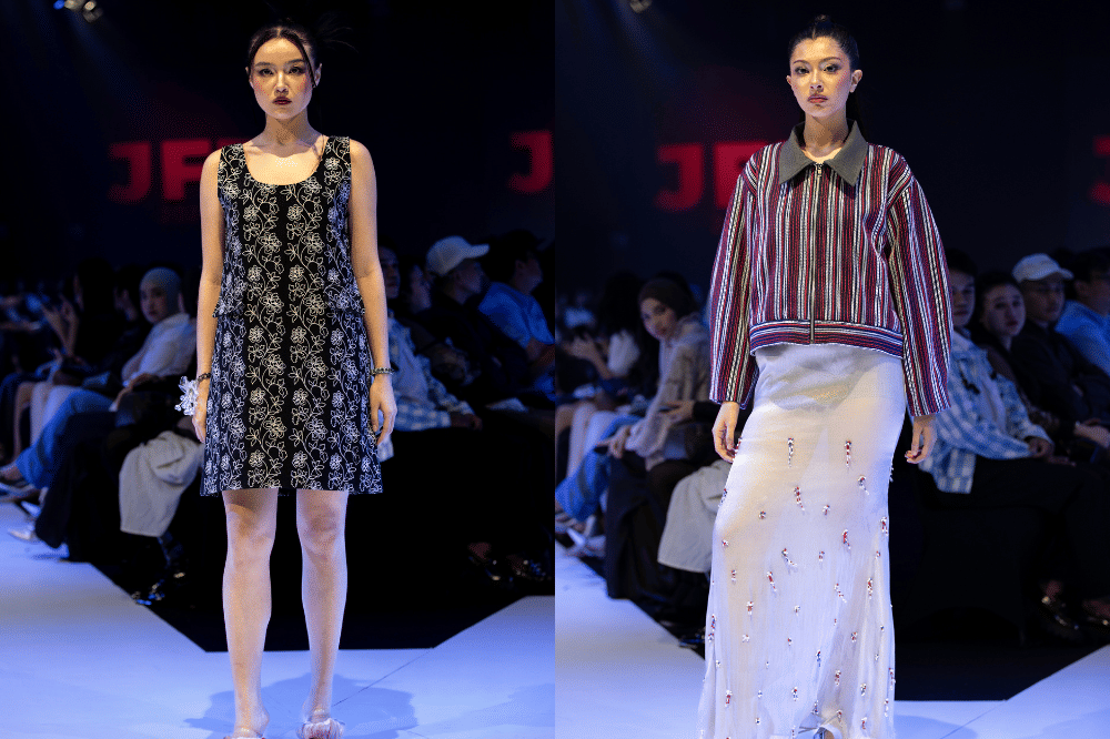 Evolusi visual melalui warna, siluet, dan material