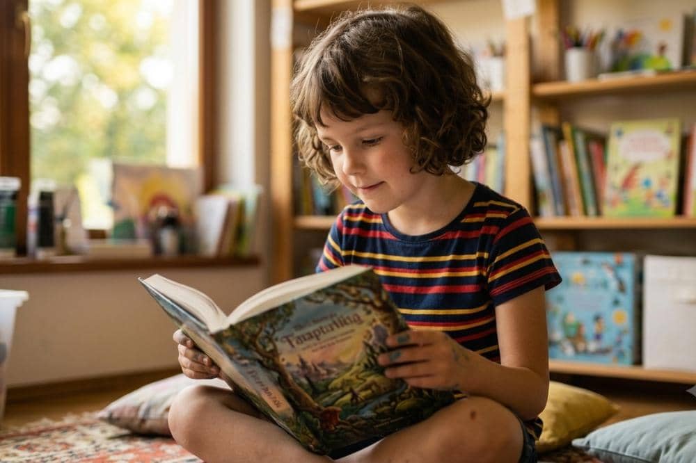Baca buku hobi yang melatih otak anak