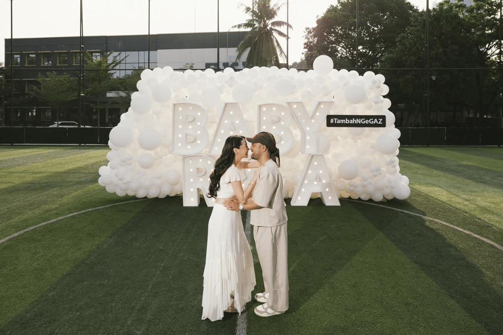 Momen gender reveal kehamilan Angie Prijanto, istri Ranggaz Laksamana