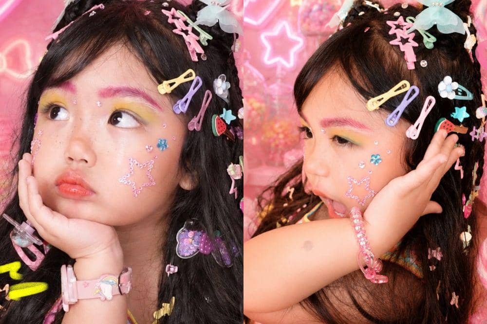 7 Gaya Xarena Anak Siti Badriah dengan Makeup Naykilla, Gemas!