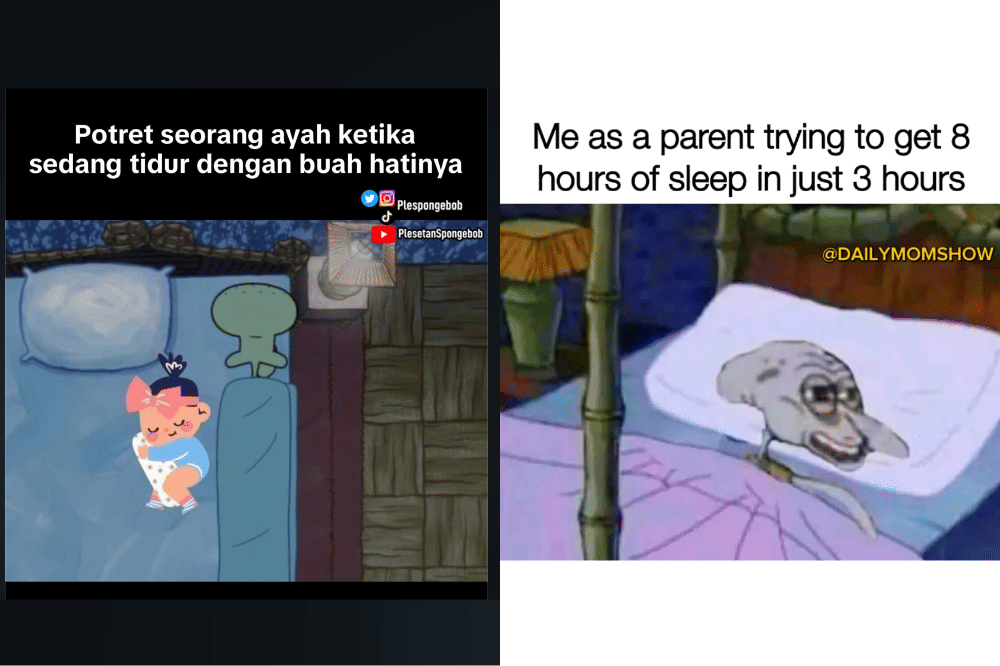8 Meme Papa Muda Begadang Jaga Anak Sampai Kurang Tidur