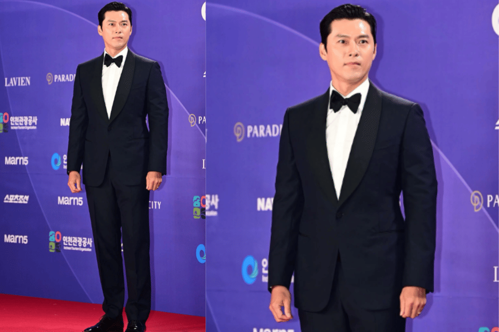 Hyun Bin tampil berwibawa dengan tuksedo biru dongker