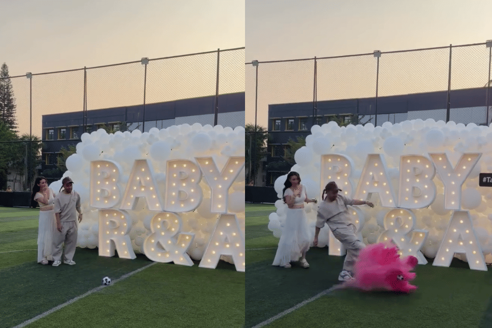 Momen gender reveal kehamilan Angie Prijanto, istri Ranggaz Laksamana