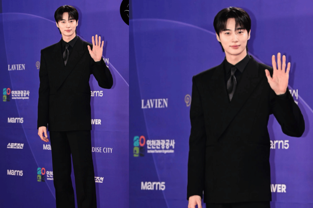 Byeon Woo Seok tampil karismatik dalam balutan setelan serba hitam
