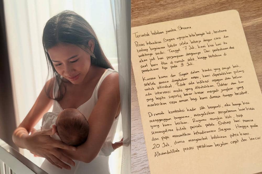 Perjuangan Shenina Melahirkan Anak Pertama, Angga Yunanda Tulis Pesan