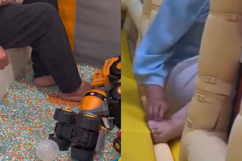 Viral Orang Dewasa Bersihkan Kaki Pakai Mainan Anak di Playground, Dokter Ingatkan Ini