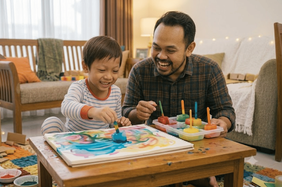 Es batu dapat dimanfaatkan sebagai permainan kreativitas anak