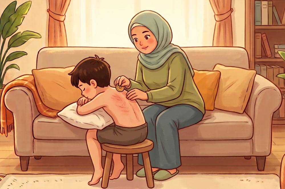 Kerokan tidak disarankan untuk anak