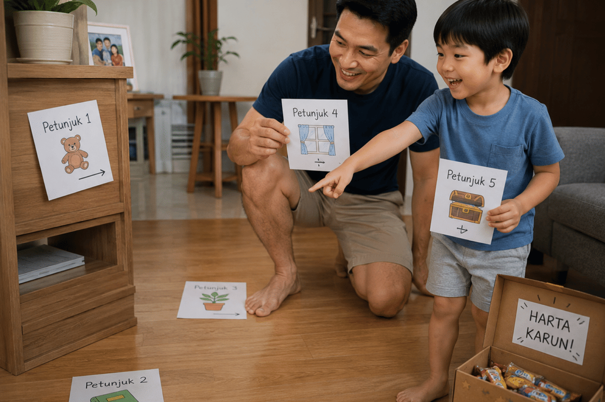 Treasure hunt dapat melatih daya ingat anak