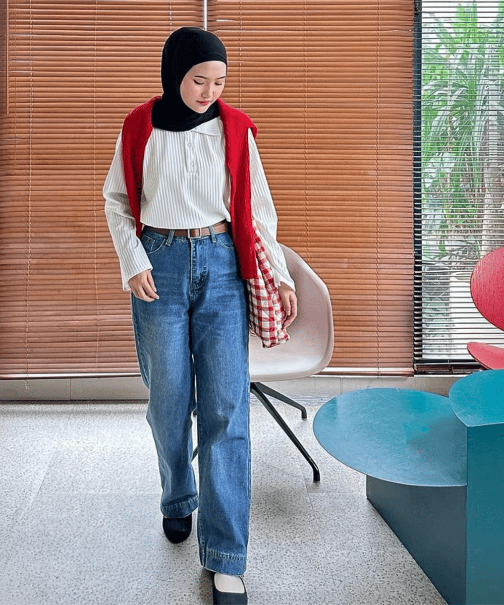 Inspirasi OOTD simpel dengan hijab instan (2)