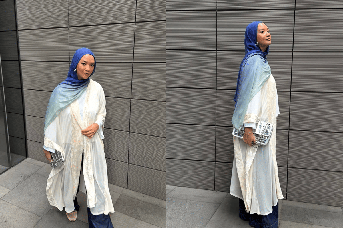 Gaya hijab warna warni ala Sarah Azka (5)