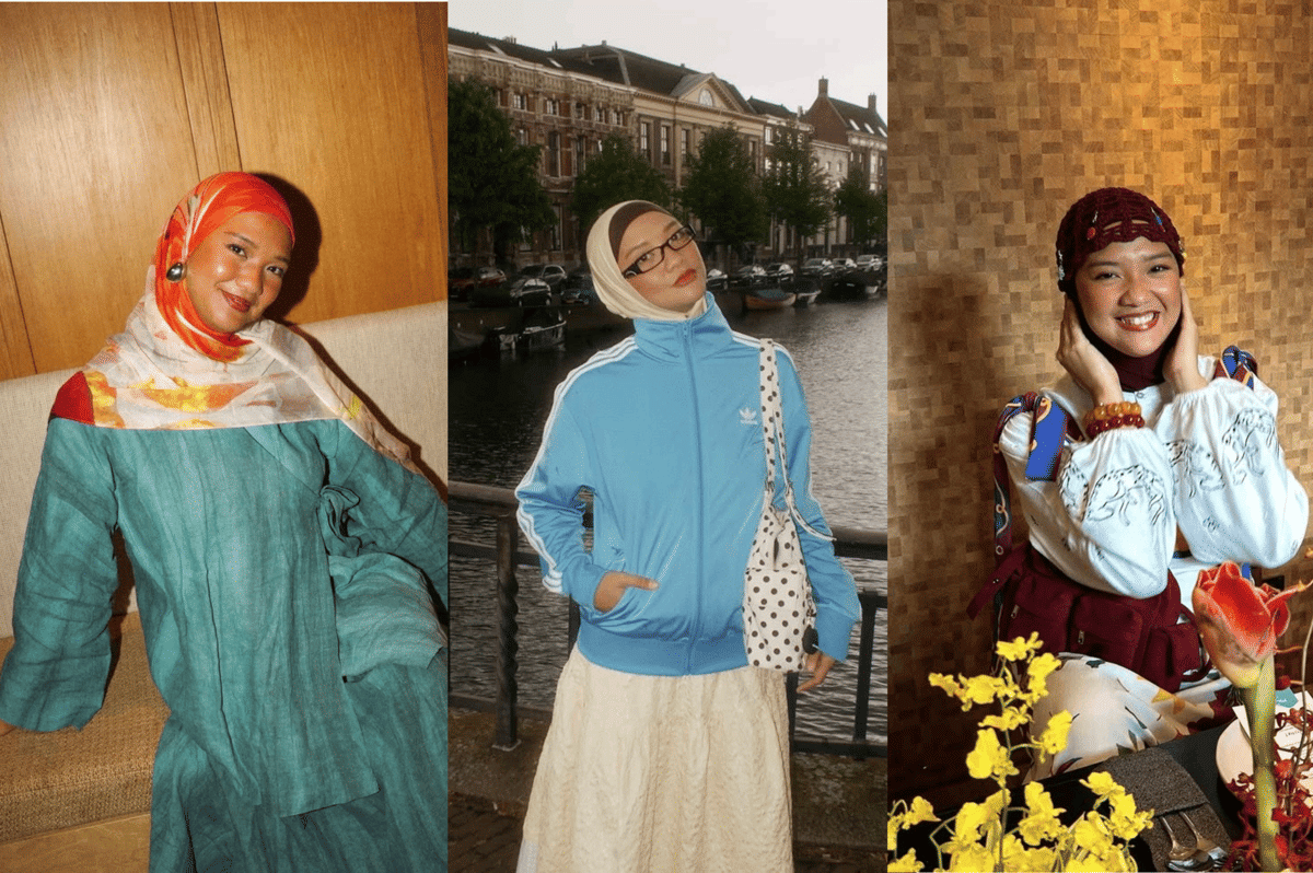 7 Gaya Hijab Warna Warni ala Sarah Azka, Bikin Tampilan yang Manis!