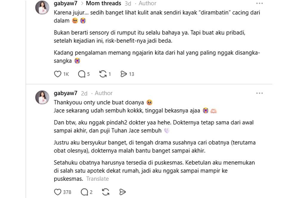 CLM dapat muncul setelah kulit bersentuhan dengan tanah atau pasir yang terkontaminasi