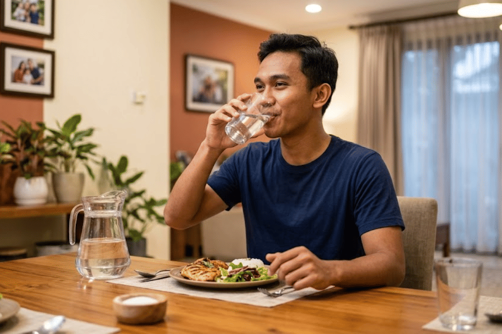 Kurang minum air putih harian