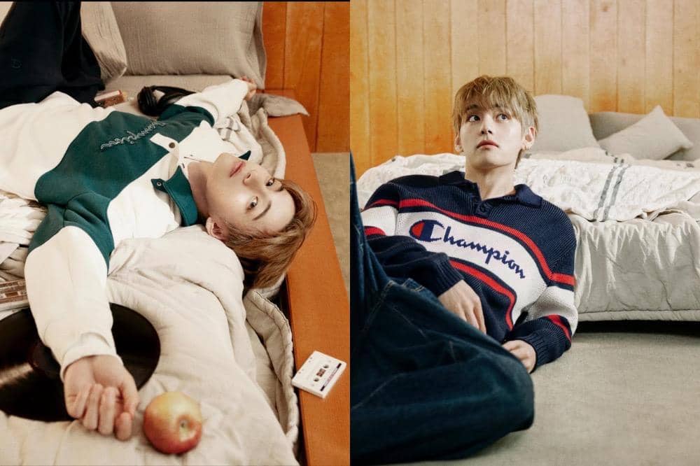 Gaya Santai Kim Taehyung BTS di Kampanye Terbaru Merek Champion