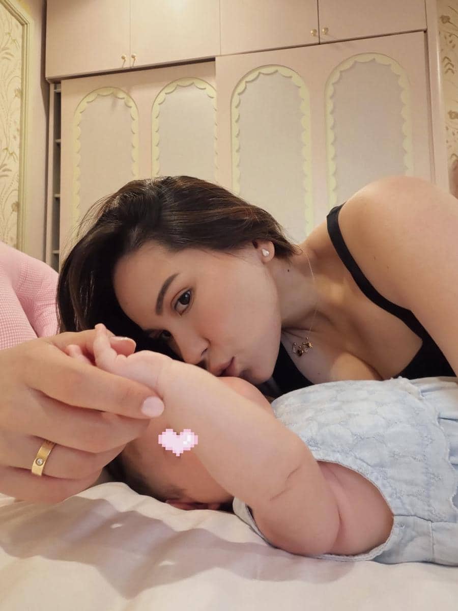 Alyssa Daguise rayakan 3 bulan Soleil Zephora Ghazali