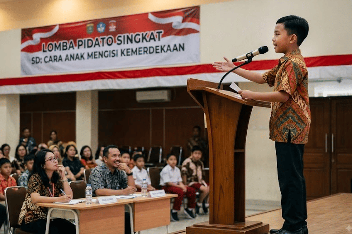 Anak dapat berlatih untuk berbicara di depan umum